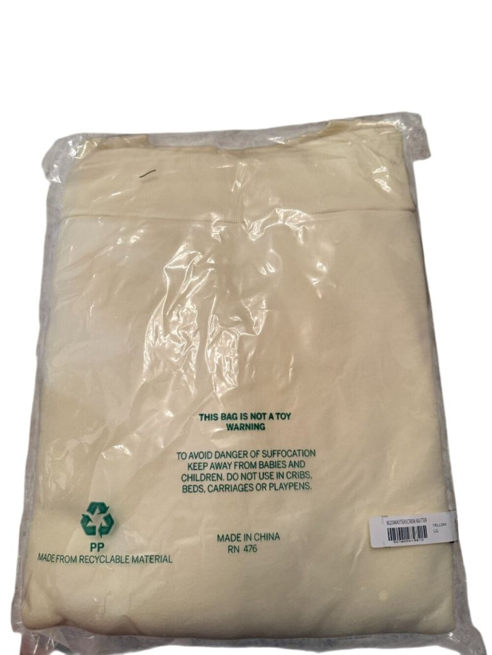 Masters Golf Sweatshirt Crew Neck Cream 2026 XL Augusta National New - Picture 3 of 4